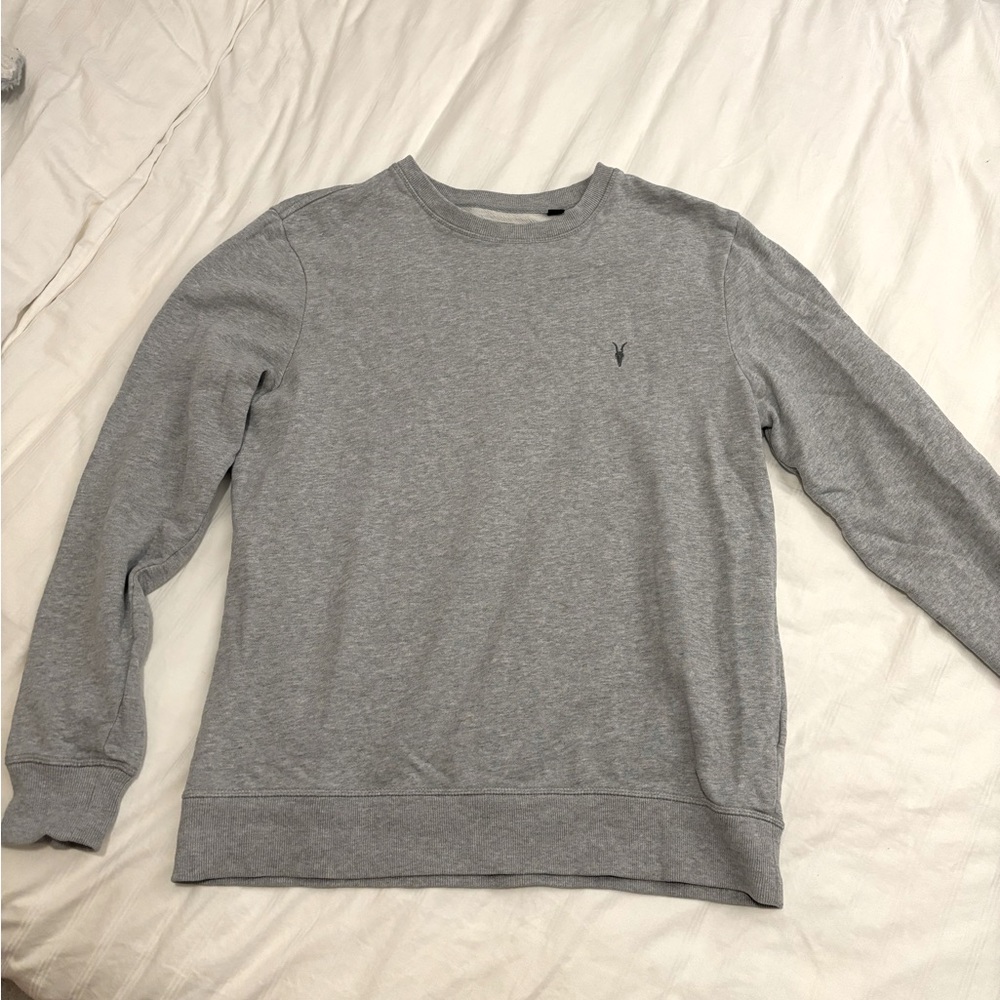 All saints gray crew neck